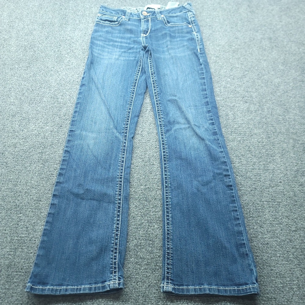 Ariat REAL Denim Girls 16 Bootcut Jeans Medium Wash Stretch 10032108